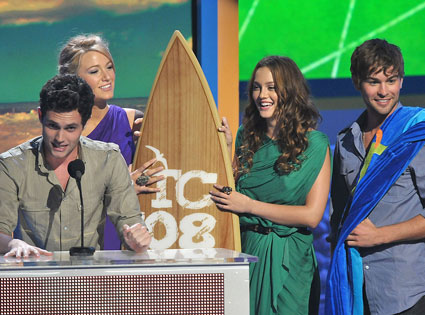 Penn Badgley, Blake Lively, Leighton Meester, Chace Crawford Penn Badgley, Blake Lively, Leighton Meester, Chace Crawford